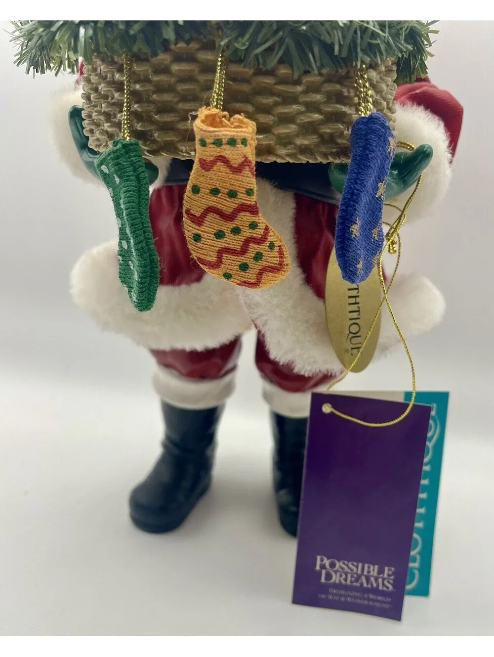 Clothtique Possible Dreams Santa Three Little Kittens Figurine #713315 ~ 2001